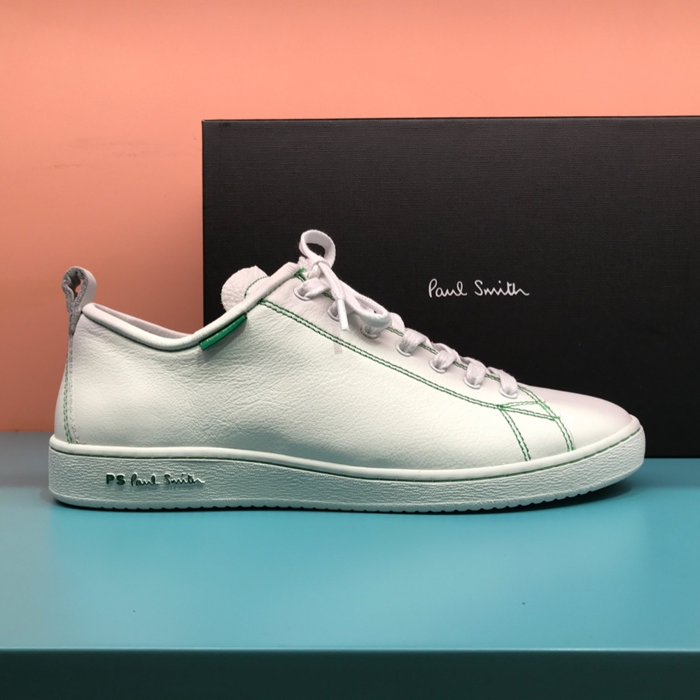 Paul Smith Men's Miyata Green Stitch Trainers